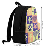 Y2K Style Hearts School Bag Big Capacity Backpack Laptop 15 Inch