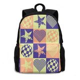 Y2K Style Hearts School Bag Big Capacity Backpack Laptop 15 Inch