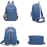 Waterproof Rhombus Backpack Large Capacity for Women