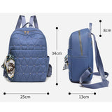 Waterproof Rhombus Backpack Large Capacity for Women