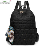 Waterproof Rhombus Backpack Large Capacity for Women