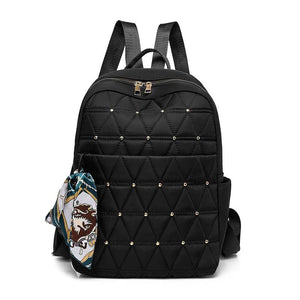 Waterproof Rhombus Backpack Large Capacity for Women