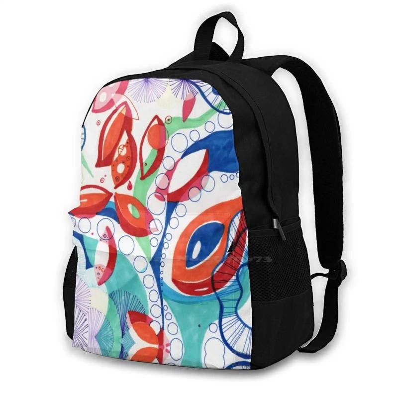 Flow Fruit Travel Laptop Bags by Marcia Bittencourt