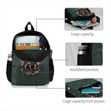 Dirk Gently Fan Art Travel Laptop Bagpack Bags - Rowdy 3 Design