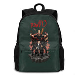 Dirk Gently Fan Art Travel Laptop Bagpack Bags - Rowdy 3 Design