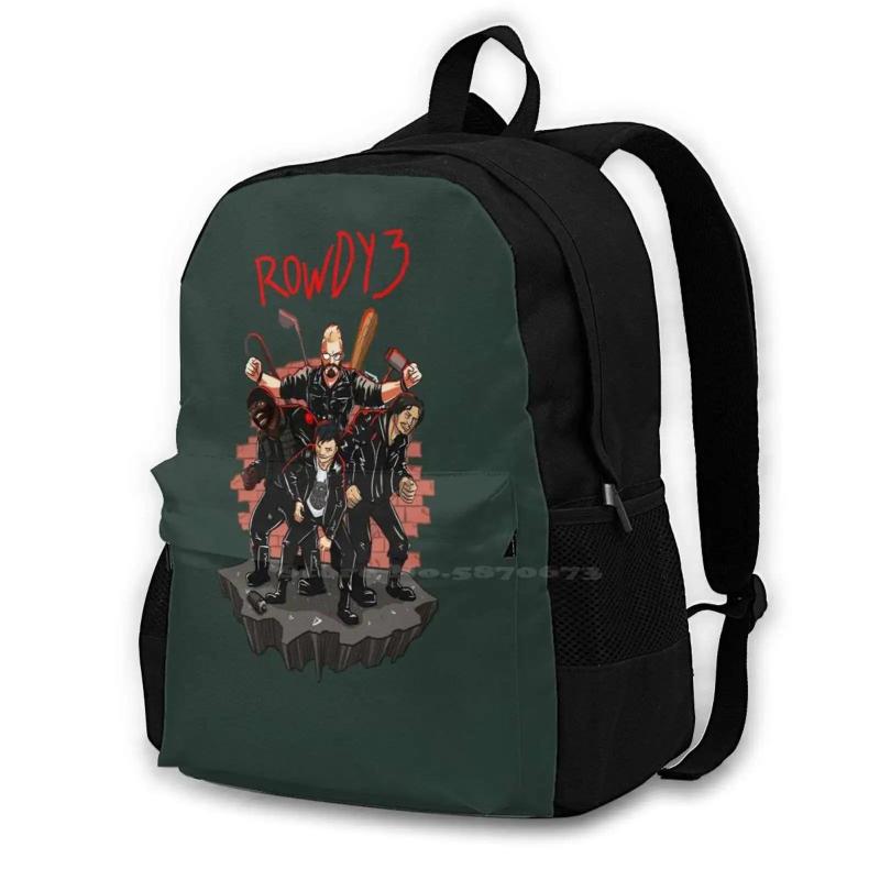 Dirk Gently Fan Art Travel Laptop Bagpack Bags - Rowdy 3 Design