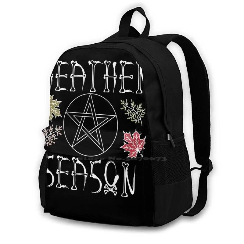 Heathen Season School Bag Witchy Halloween Goth Egirl Eboy