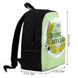 Nature Witch Backpack - Ivy Leaves Print - Men Women Teenagers Girls Bags