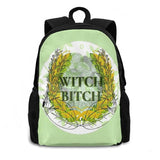 Nature Witch Backpack - Ivy Leaves Print - Men Women Teenagers Girls Bags