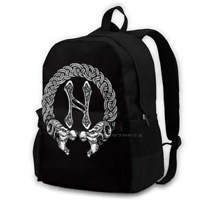 Torc Travel Laptop Bagpack Viking Pagan Heathen Asatru Rune