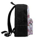 Abstract Watercolor Polka Dots and Bronze Dots Pink Abstract Backpack