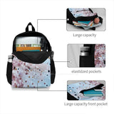 Abstract Watercolor Polka Dots and Bronze Dots Pink Abstract Backpack