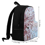 Abstract Watercolor Polka Dots and Bronze Dots Pink Abstract Backpack