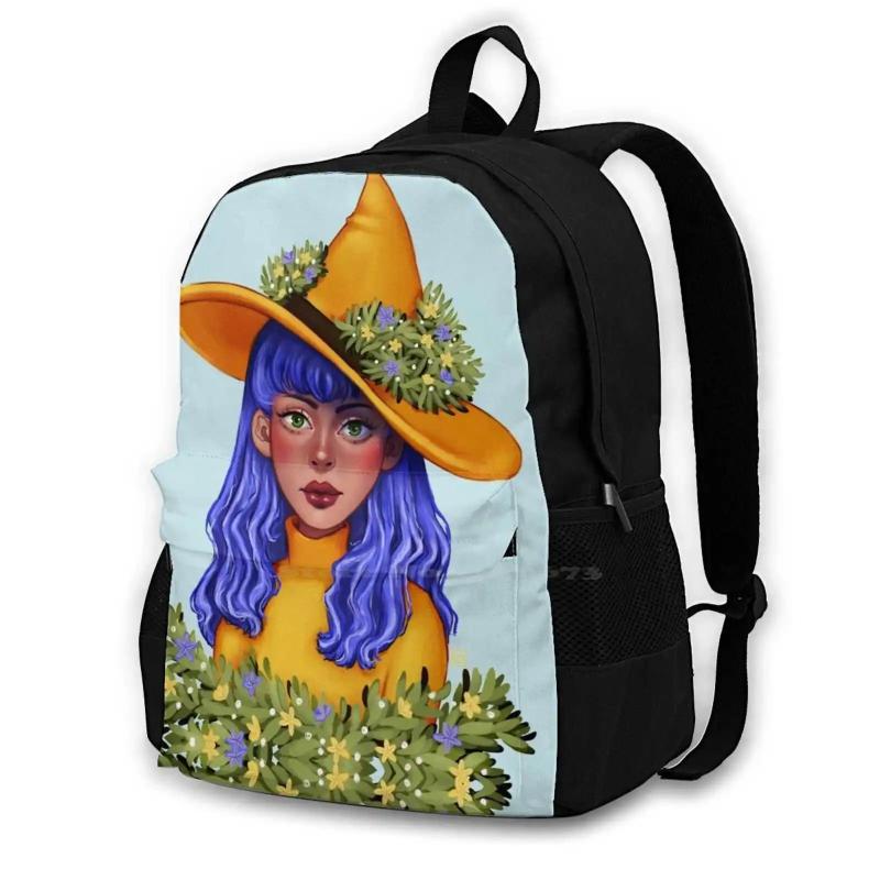 Witchy Green Plants Backpack