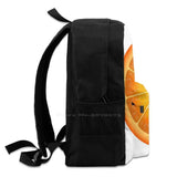 Empowering Orange Bags Travel Laptop Backpack Orange Fruit Vegan