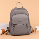 Solid Shoulder Bags Multi-Pocket Large-Capacity Backpack