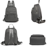 Solid Shoulder Bags Multi-Pocket Large-Capacity Backpack