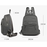 Solid Shoulder Bags Multi-Pocket Large-Capacity Backpack