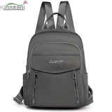 Solid Shoulder Bags Multi-Pocket Large-Capacity Backpack