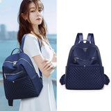 Casual Nylon Backpacks Women Waterproof School Bags For Teenage Girls