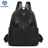 Casual Nylon Backpacks Women Waterproof School Bags For Teenage Girls