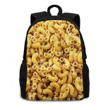 Elbow Macaroni Large Capacity Backpack Laptop Travel Bag