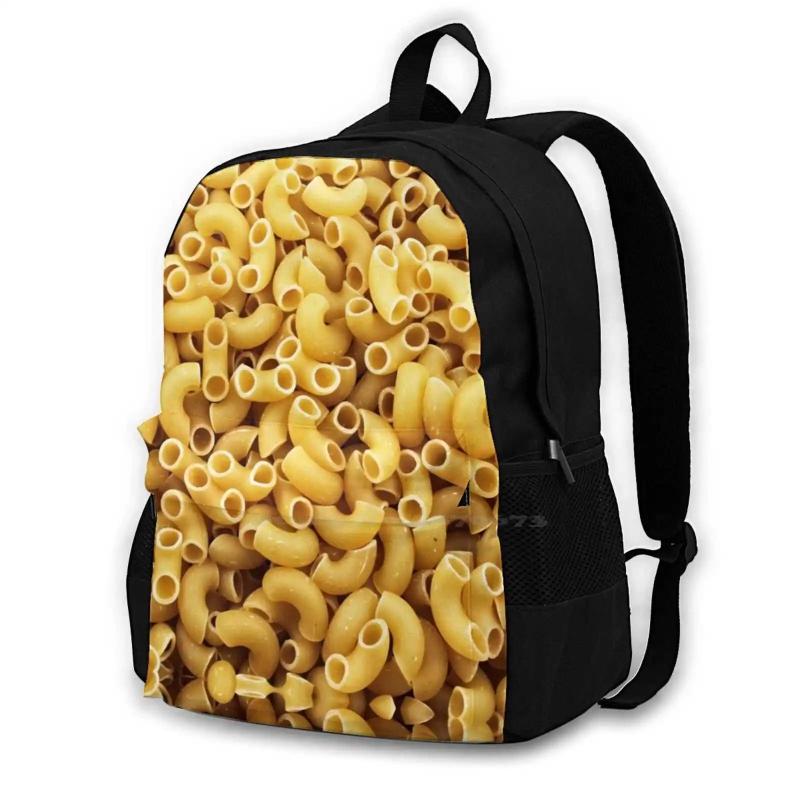 Elbow Macaroni Large Capacity Backpack Laptop Travel Bag