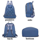 Water Repellent Oxford Cloth Starry Backpack