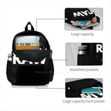 Raw Retro Backpack Laptop 15 Inch Fun Design Big Capacity