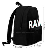 Raw Retro Backpack Laptop 15 Inch Fun Design Big Capacity