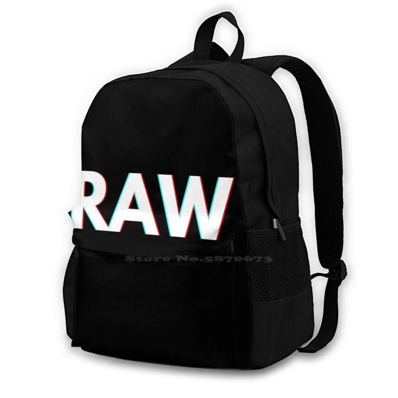 Raw Retro Backpack Laptop 15 Inch Fun Design Big Capacity