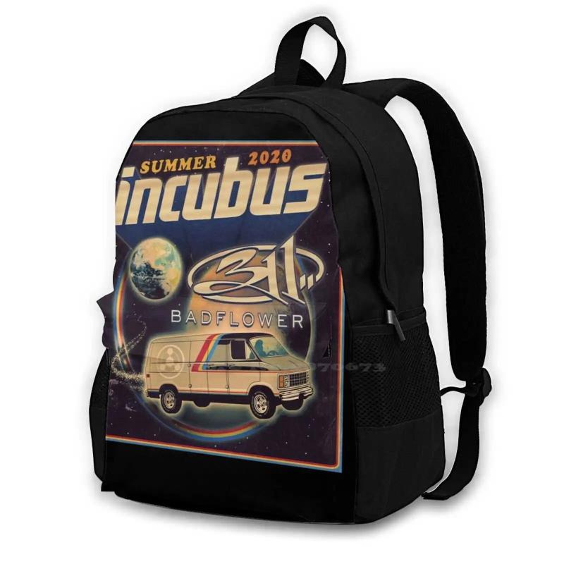311 Badflower Tour Backpack Laptop Travel Bag