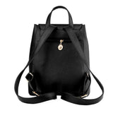 Girls School Backpack Top-handle PU Leather Mochila Escolar Travel Bag