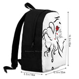 Beauty Beast Tale As Old As Time Travel Laptop School Bag