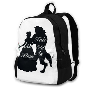 Beauty And Beast Bag Backpack For Men Women Girls Teenage Film Movie