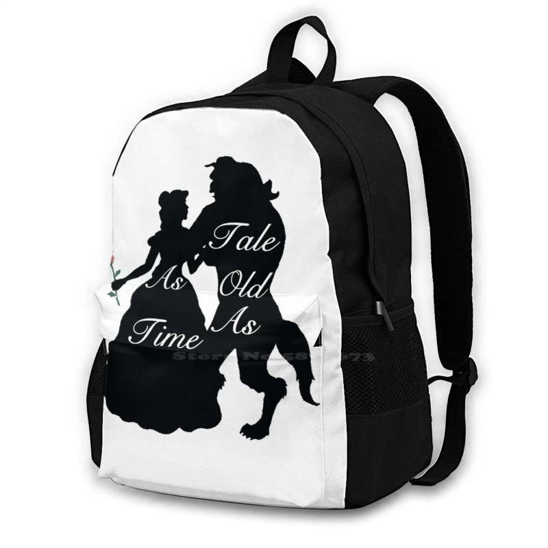 Beauty And Beast Bag Backpack For Men Women Girls Teenage Film Movie