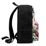 Watercolor Flowers Pattern Print Large Capacity Backpack Laptop Travel Bags