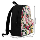 Watercolor Flowers Pattern Print Large Capacity Backpack Laptop Travel Bags