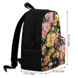 Watercolor Mix Flowers Pattern 3D Print Backpack Casual Bag