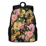 Watercolor Mix Flowers Pattern 3D Print Backpack Casual Bag