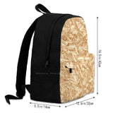 OSB Construction Plywood Texture Decor Backpack Bag