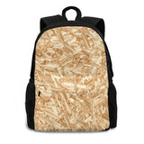 OSB Construction Plywood Texture Decor Backpack Bag