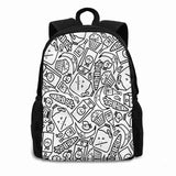 Groceries Bags Travel Laptop Backpack Milk Carrot