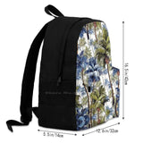 Palm Trees Pattern Print School Bag Backpack Laptop 15 Inch