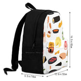 Food Travel Laptop Backpack - Kimchi Corndog Ramen Soju