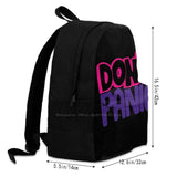 Don't Panic Women Men Teens Laptop Travel School Bags