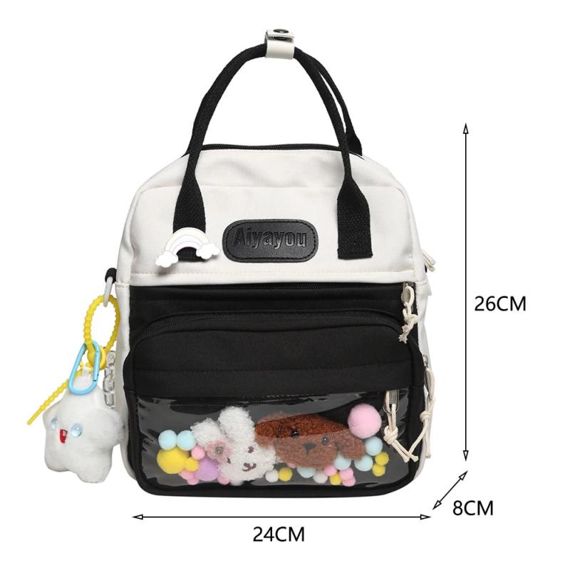 Nylon Large Capacity Backpack for Girls Travel Shopping Bag