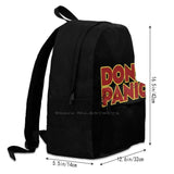 Dont Panic T-Shirt Large Capacity Backpack Laptop Travel Bags