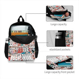 Peach Milk Juice Beverage Backpack for School Laptop