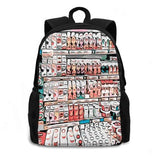 Peach Milk Juice Beverage Backpack for School Laptop